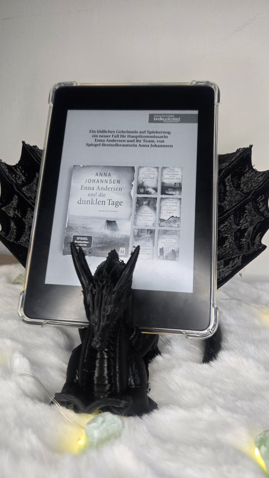 Kindle, Reader, Tablet Halter - Book Wyrm - Drachenhalterung
