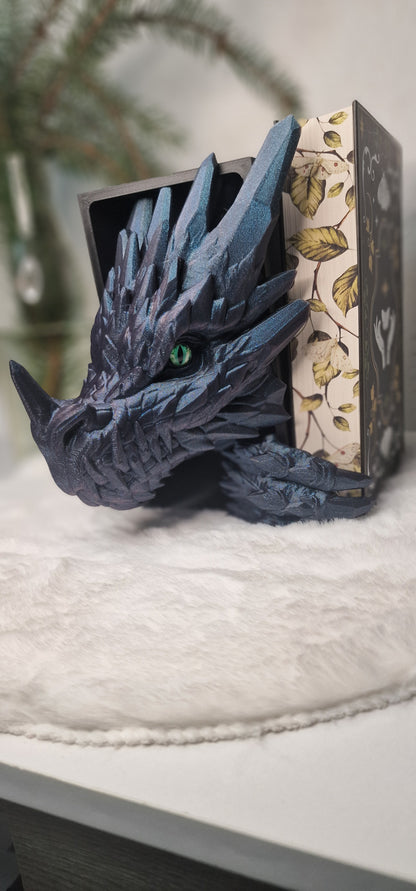 Dragon Book Nook Drachen Buchnische Crystaldragon / Kristalldrache