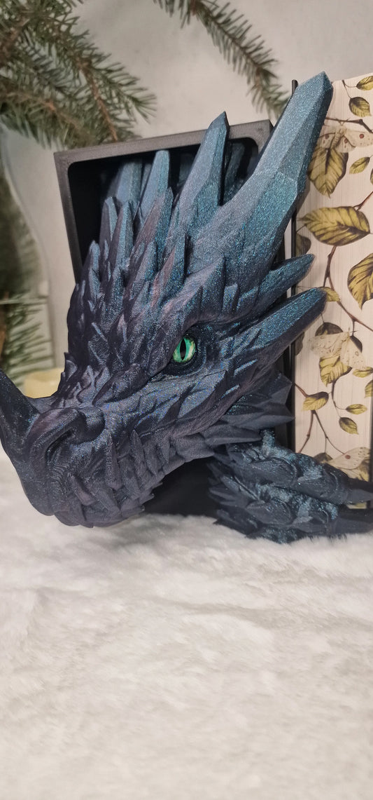 Dragon Book Nook Drachen Buchnische Crystaldragon / Kristalldrache
