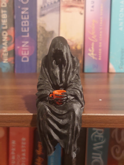 Der Tod mit Teetasse / Suriel Kantenhocker