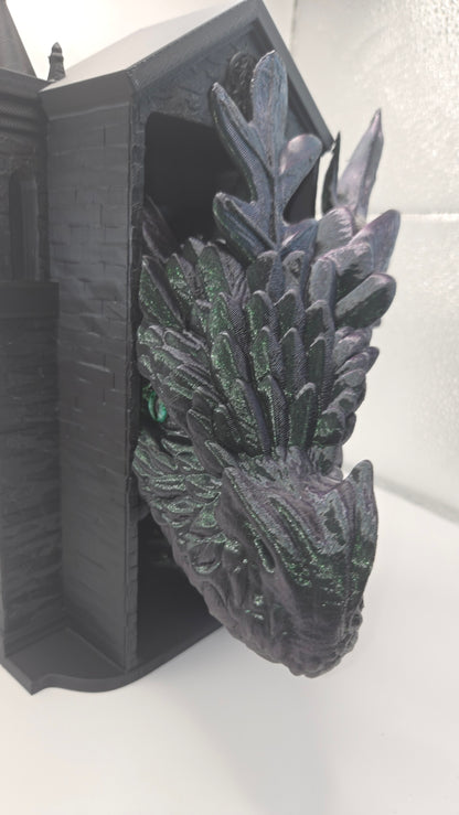 Forest Dragon Book Nook | Mystischer Laubdrache