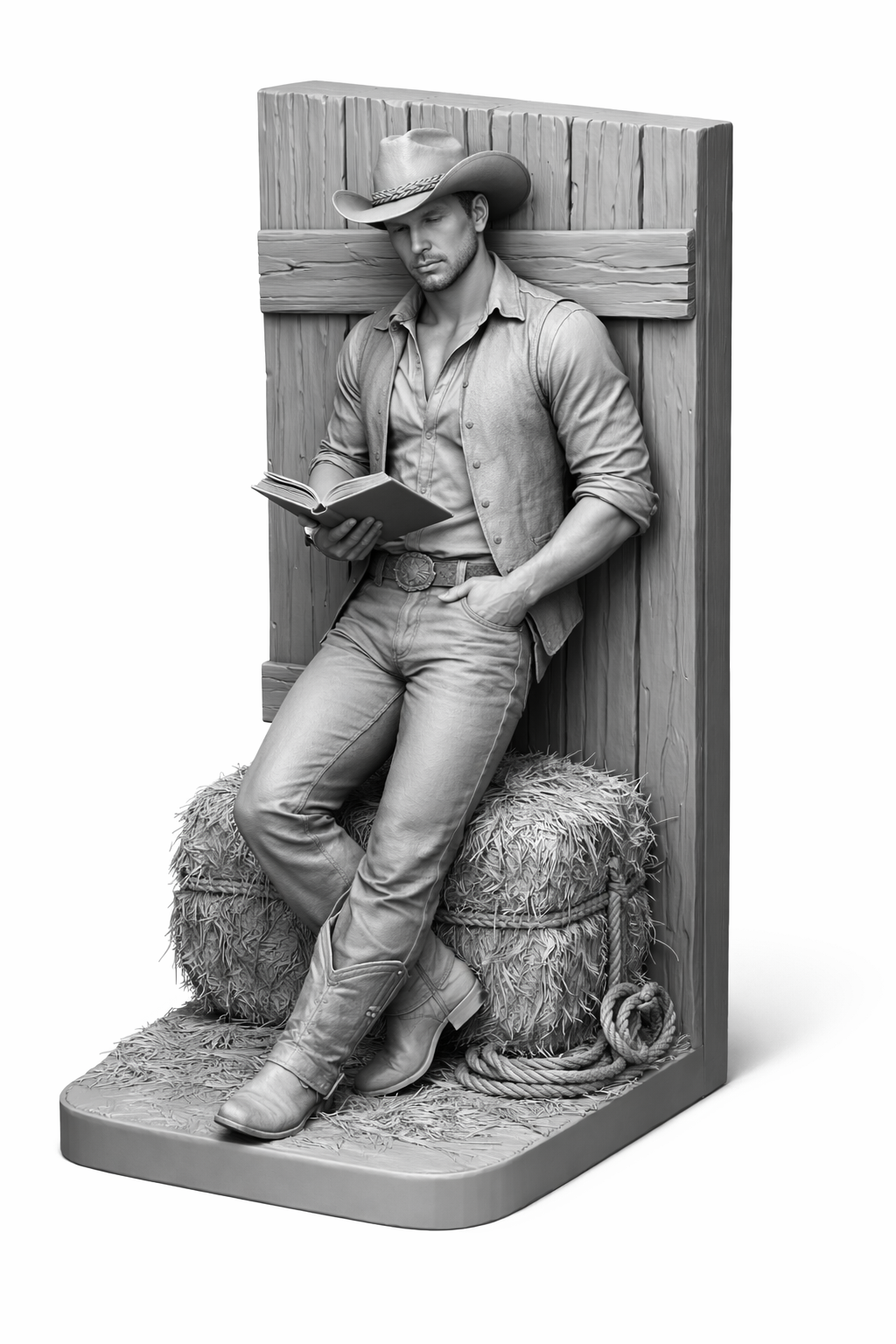Buchstützen Cowboy / Cowboygirl